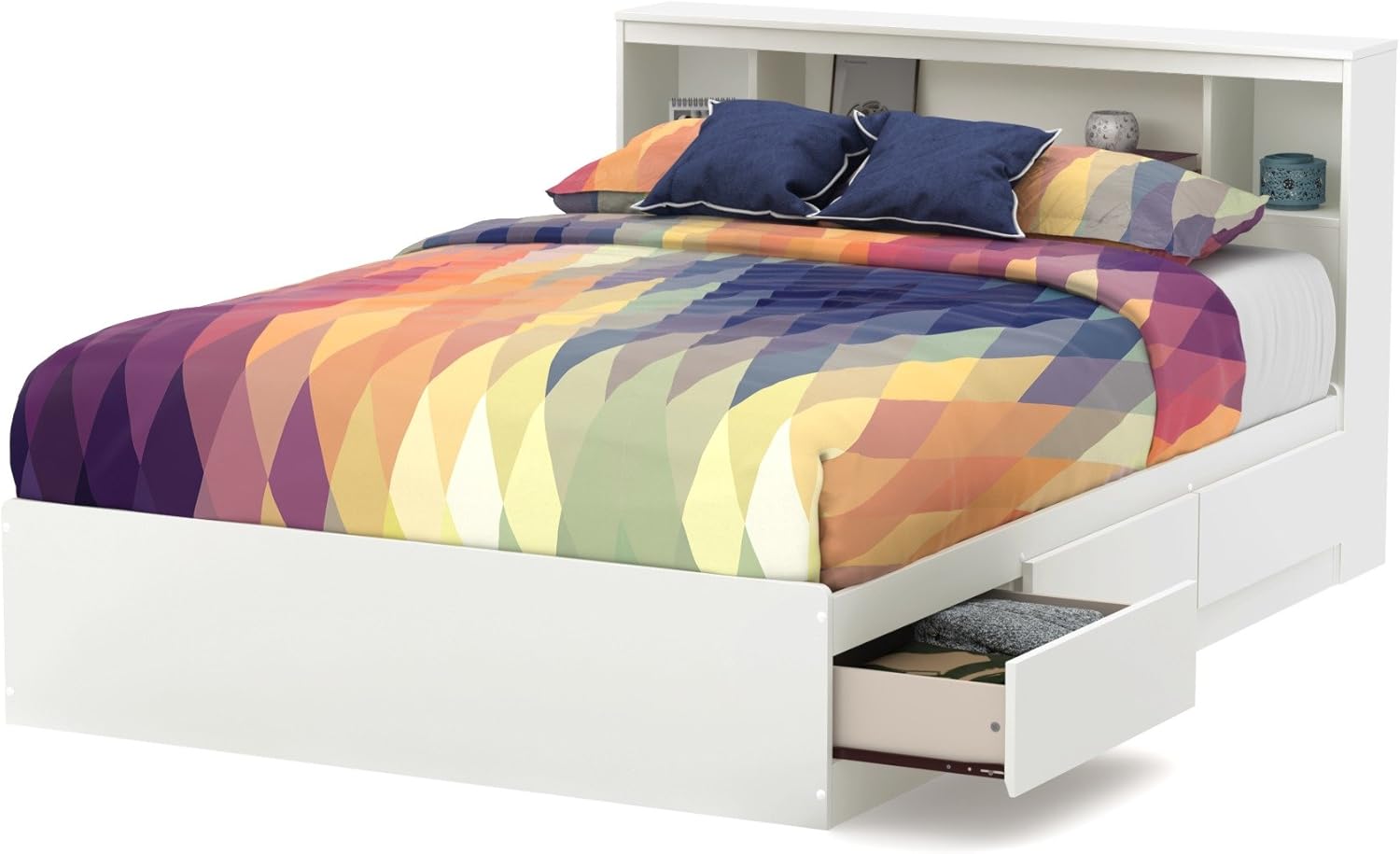Full Mates Bed With Bookcase Headboard M22462