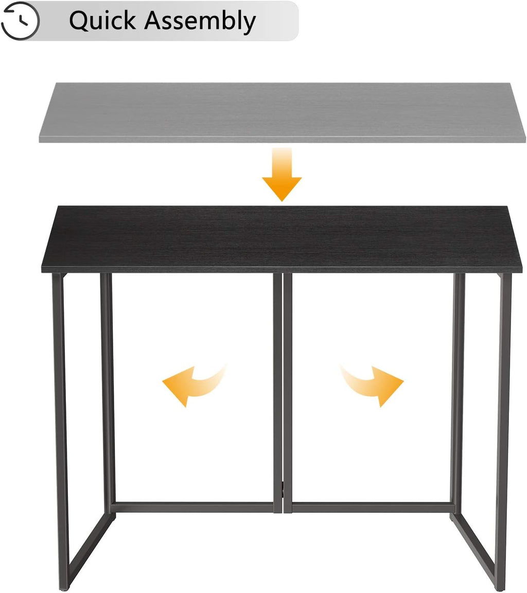 Black Folding Computer Desk Y8113