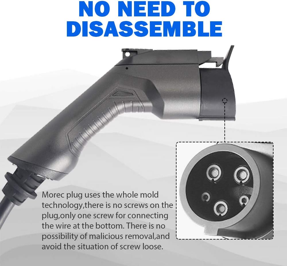 Portable Level 2 Electric Vehicle Charger, NEMA 14-50 26ft Cable B3860