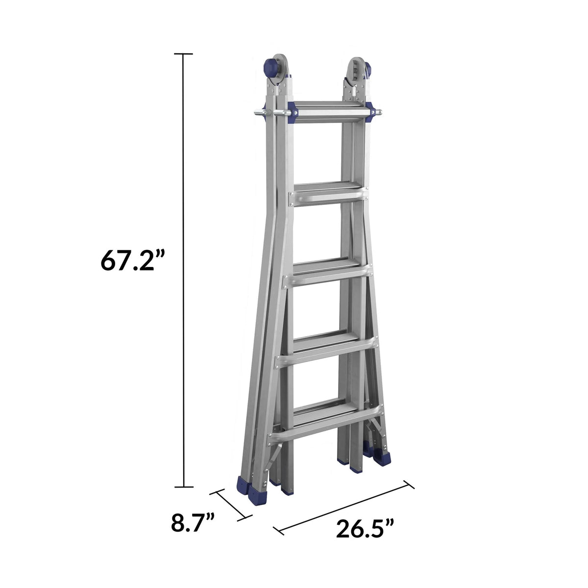 22 foot Reach Height Aluminum Multi-Position Ladder, 300 lb. Load Capacity Type IA Duty Rating X553