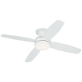 White Opal Glass LED Ceiling Fan with Remote Control R854