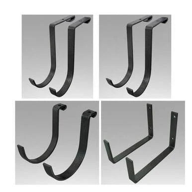Overhead Storage Combo with 2 Racks and 8 Hooks N546
