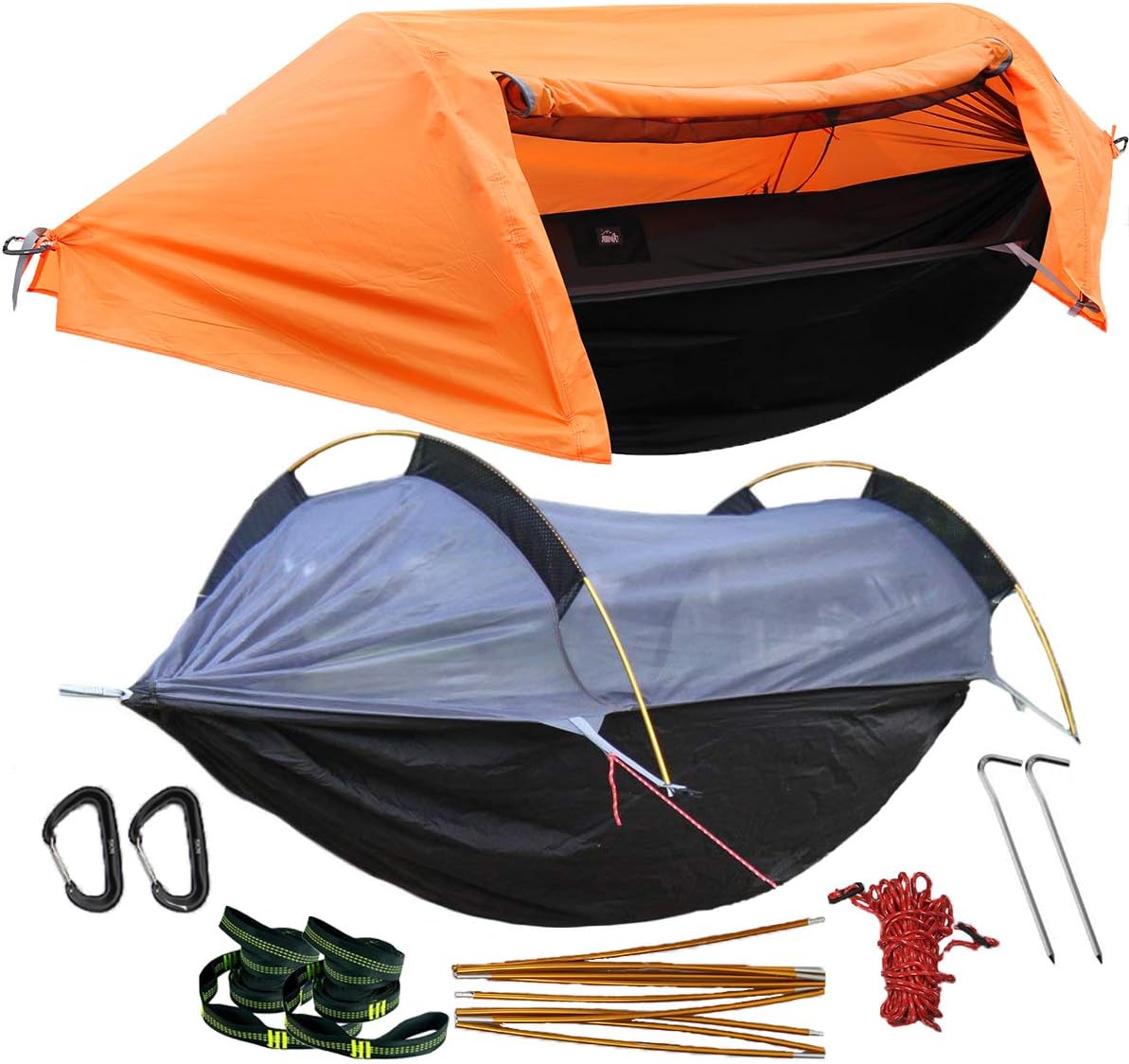 Camping Hammock with Net and Rainfly Cover M8183