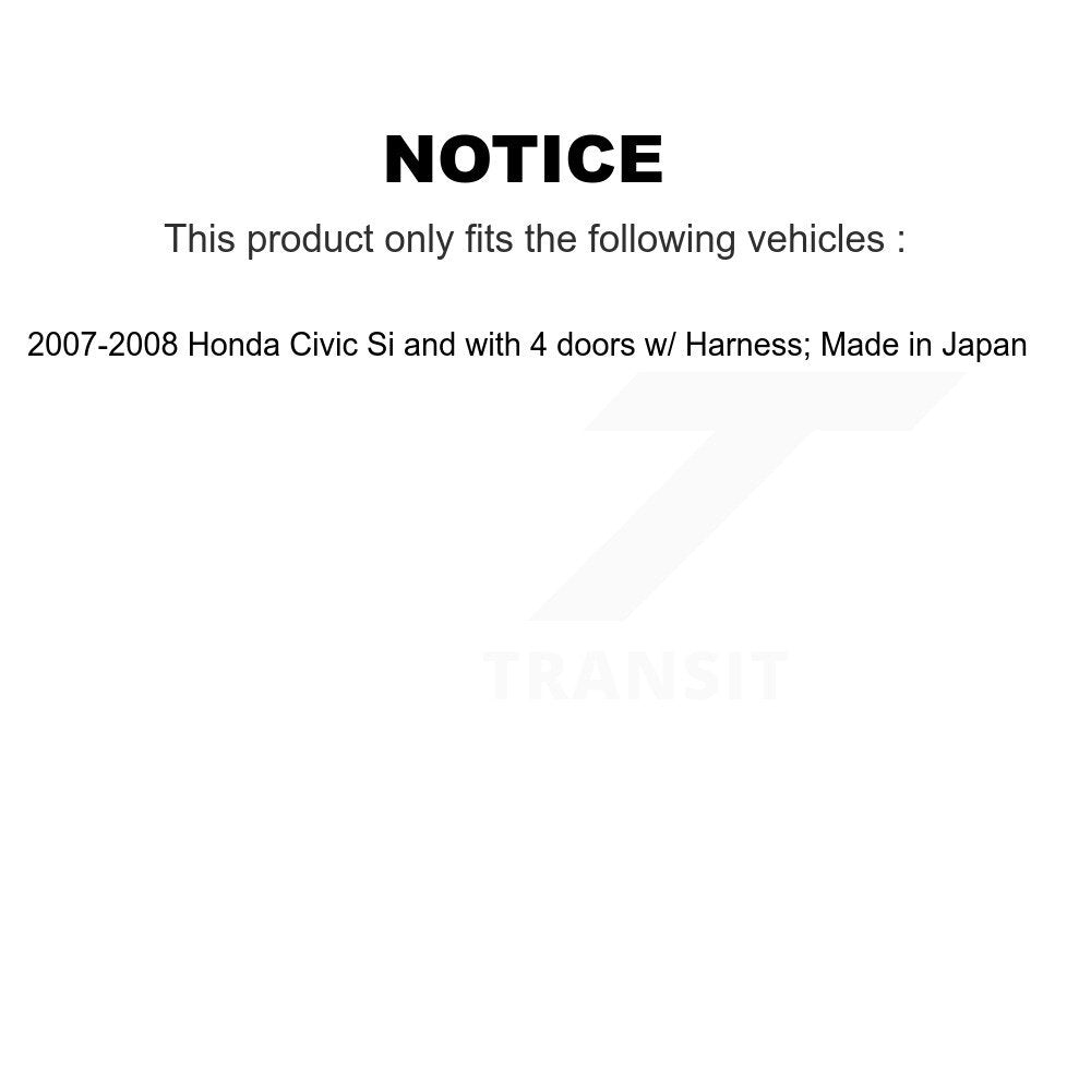 Front Wheel Bearing And ABS Sensor Kit For 2007-2008 Honda Civic Si B35222