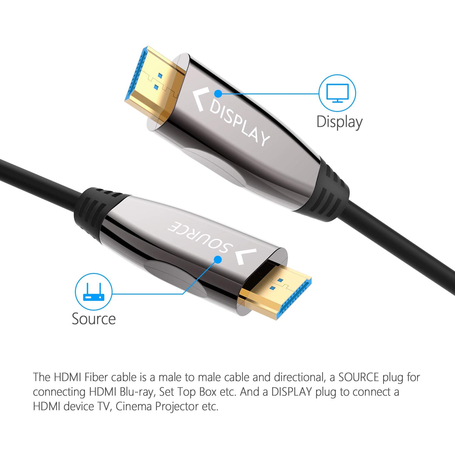 Fiber Optic HDMI Cable 100ft Z94524