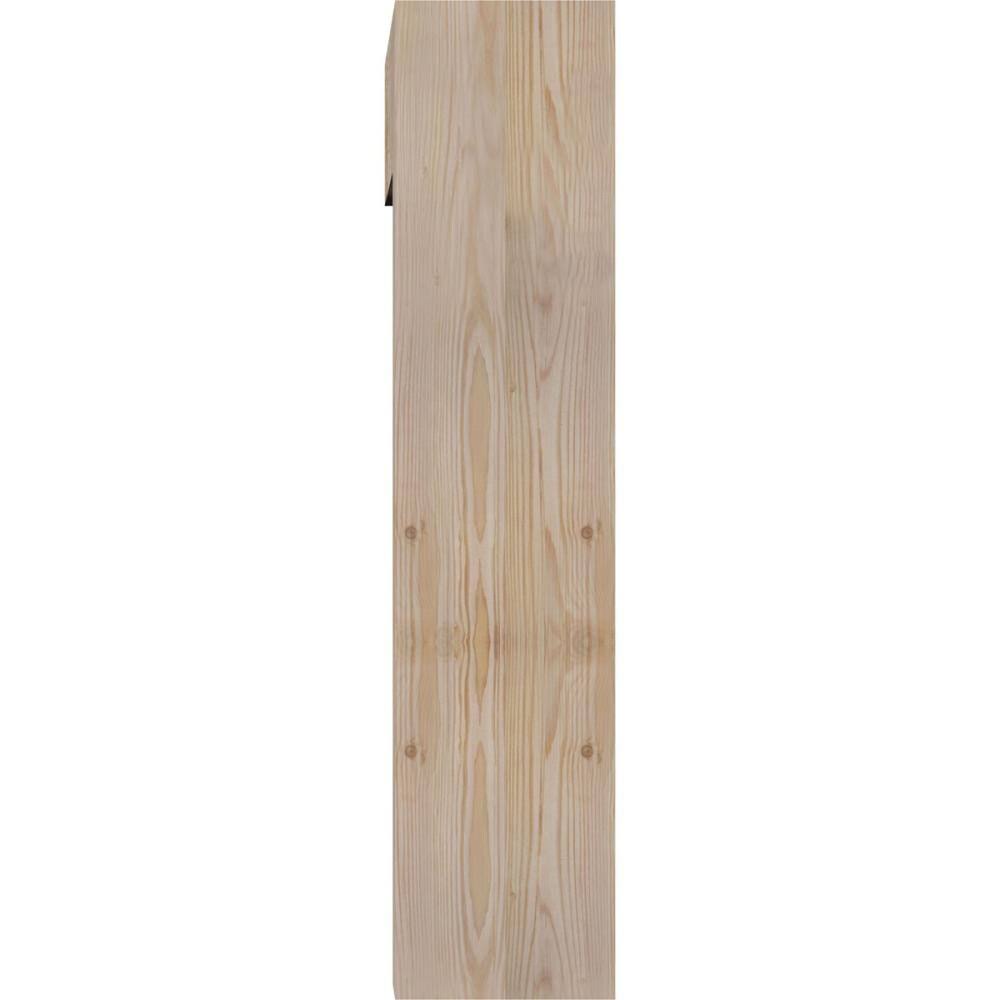 7 1/2x22W x 26x22D x 34x22H Douglas Fir Bracket with Offset Brace O39286