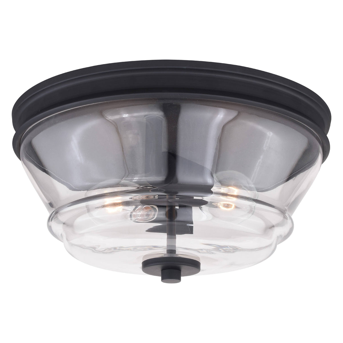 Matte Black Flush Mount Light R4924