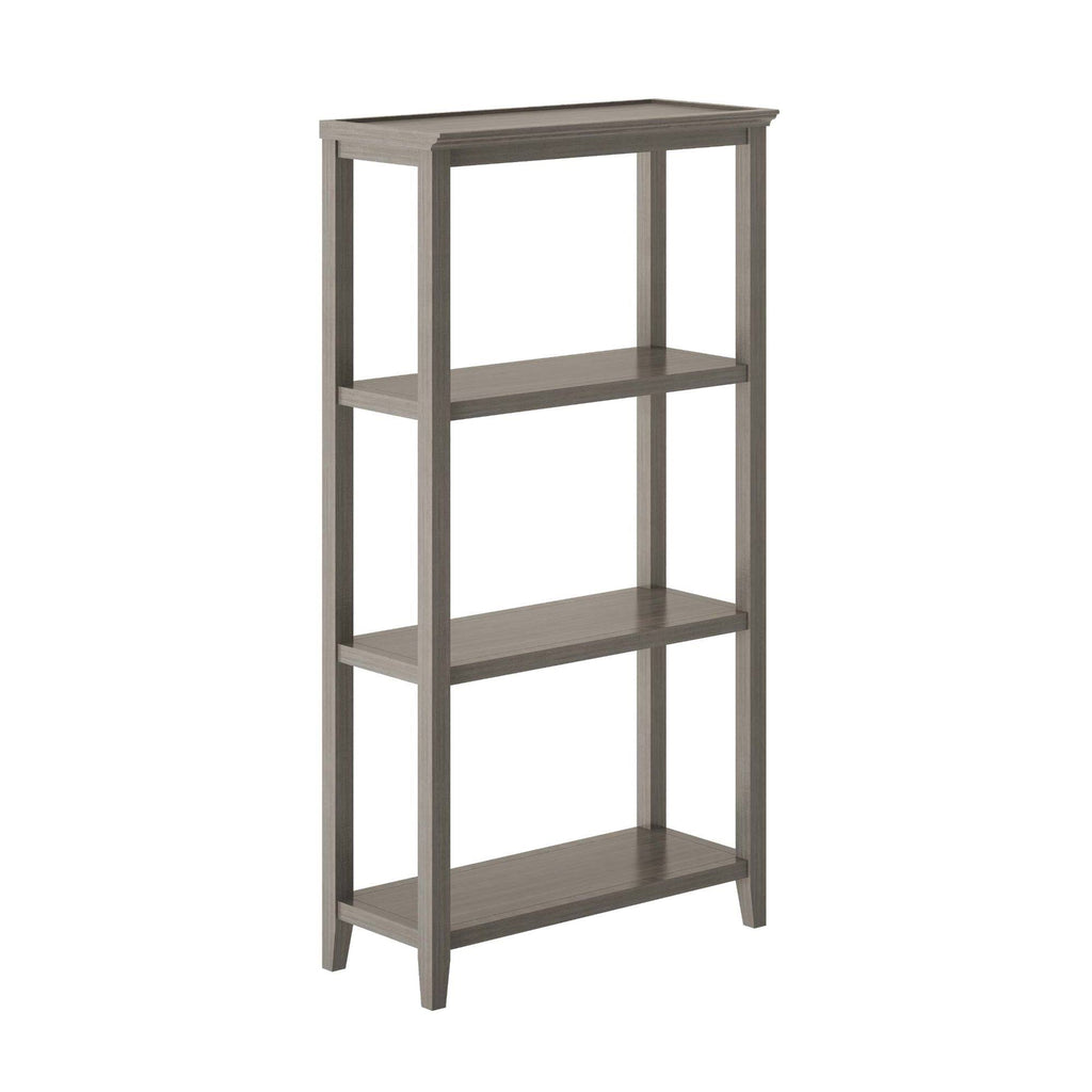 Washed Gray Solid 3-Tier Tall Vertical Bookcase U962847