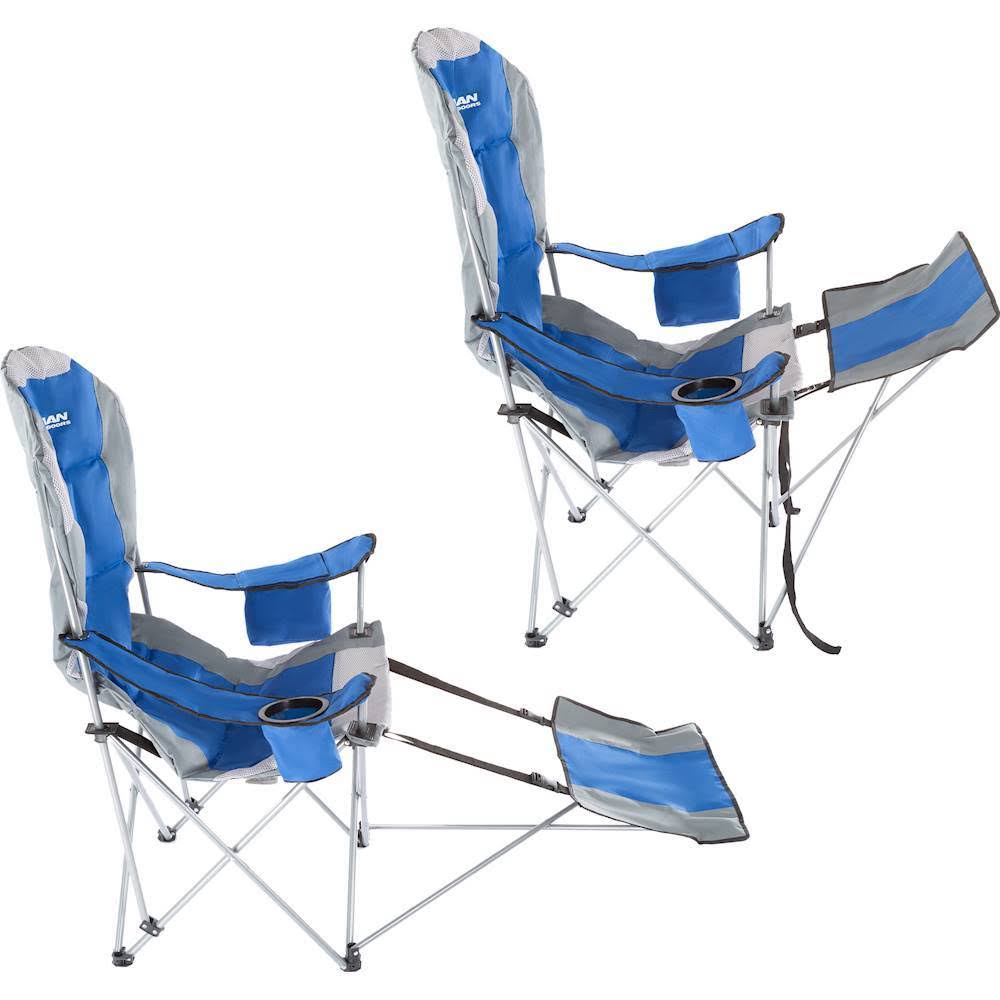 Blue Camp Chair with Footrest N260983