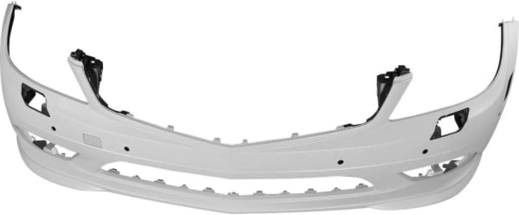 Primed Front Bumper Cover with Headlight Washer and Parktronic Holes O5447