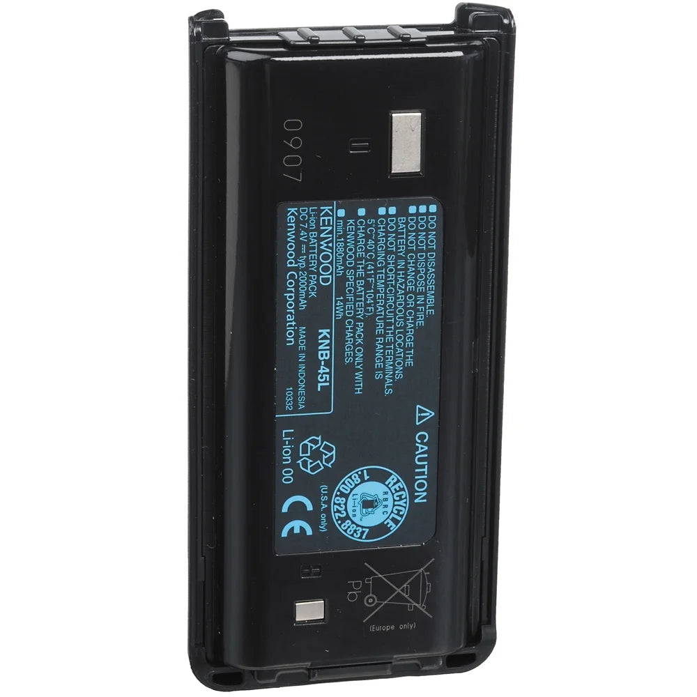 Kenwood Lithium Ion Portable Radio Battery - 2000mAh U135