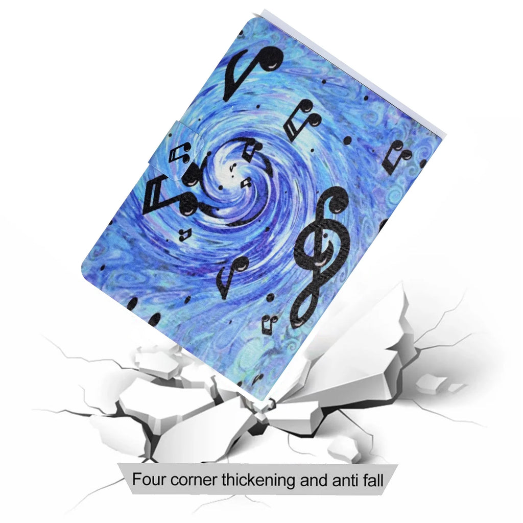 Colorful Painting Multi-Angle Viewing Folio Wallet Smart Cover for iPad 10th Generation 10.9 Inch Case Q314441