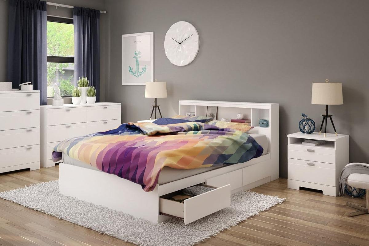 Full Mates Bed With Bookcase Headboard M22462