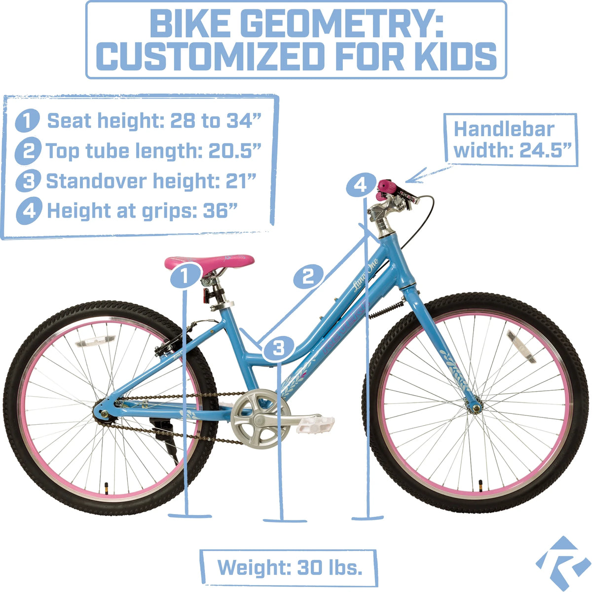 24" Girls Cruiser Bicycle, Lightweight Aluminum Frame W598054