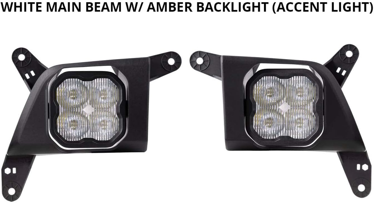 SS3 LED Fog Light Kit for Chevrolet Silverado 1500 2019-2021, White SAE/DOT Fog Sport N722055