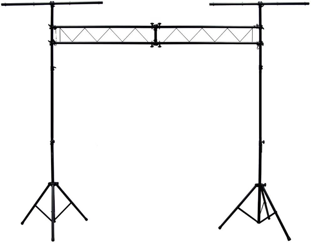 Mobile DJ Light Stand 10 Foot Portable Truss Lighting System with T-Bar G280