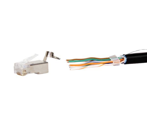 100 Pack Shielded RJ45 Connector for Cat6 A573