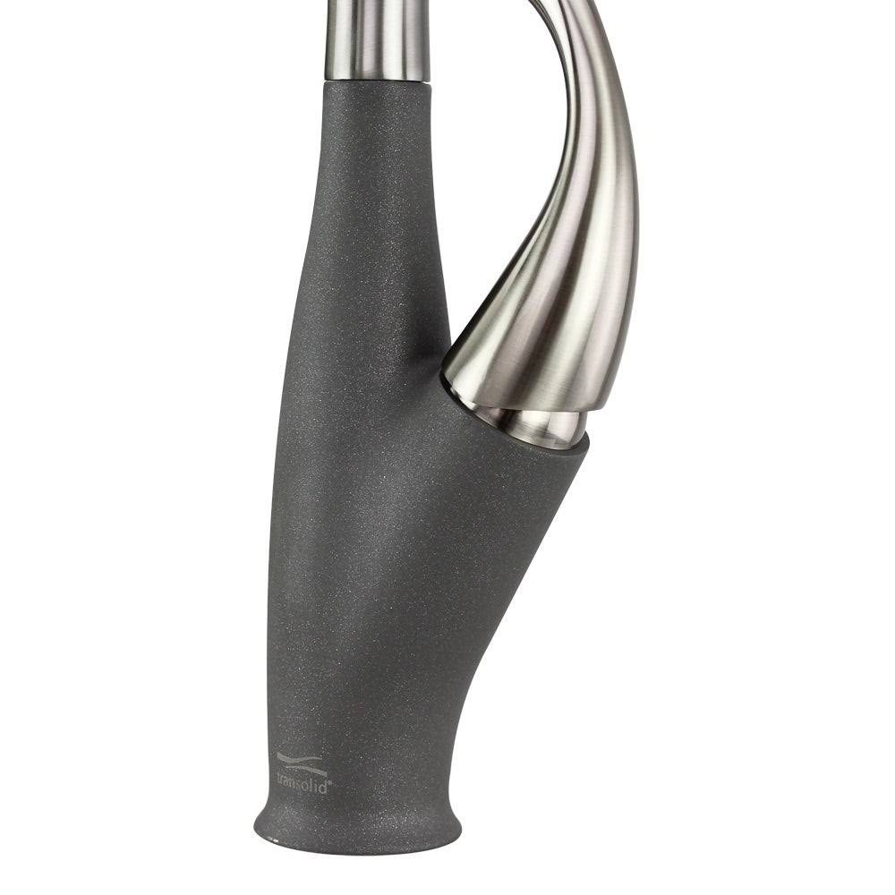 Luxe Stainless/Cafe Latte Pull-Down Kitchen Faucet Y9999