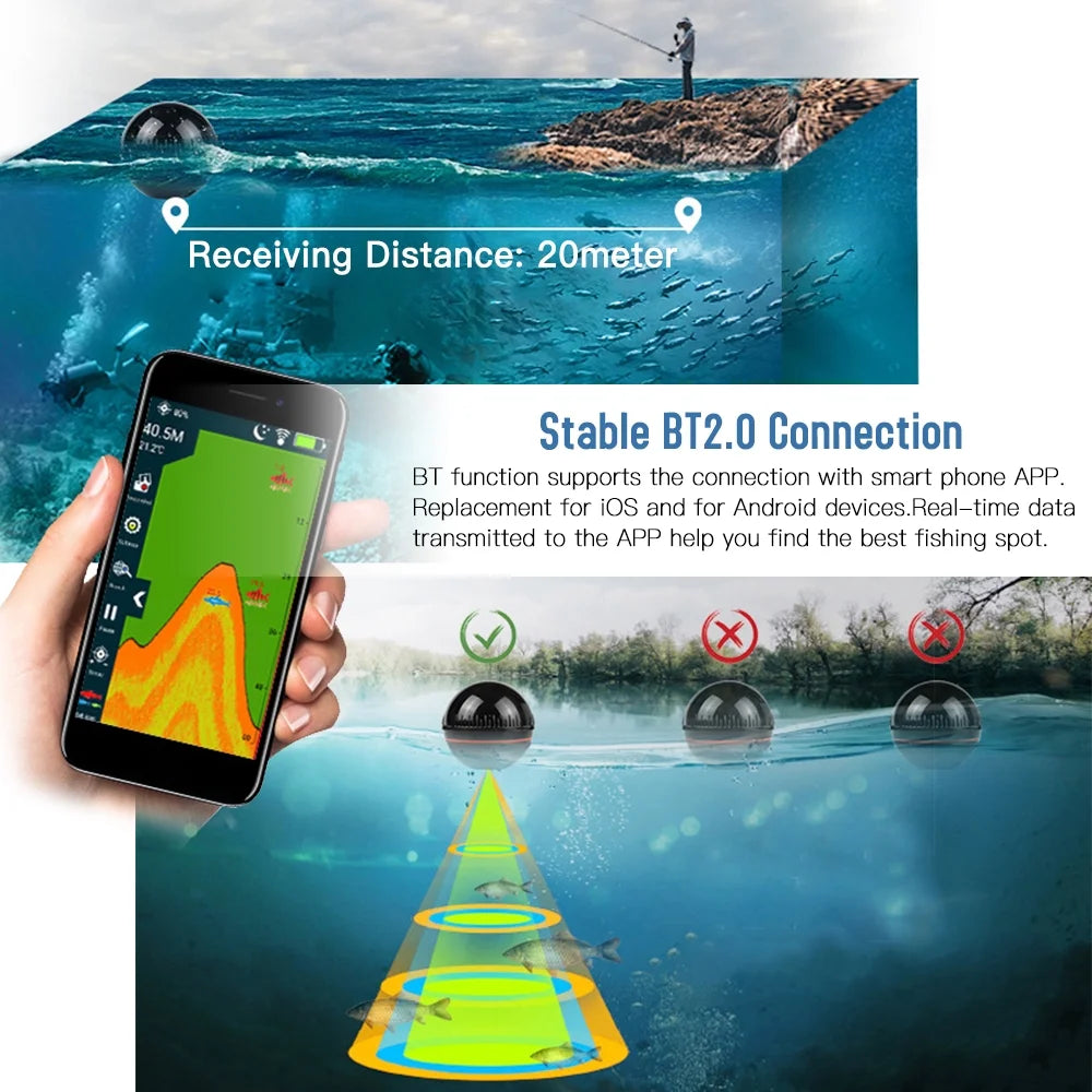 Portable Fish Finder with APP H20646