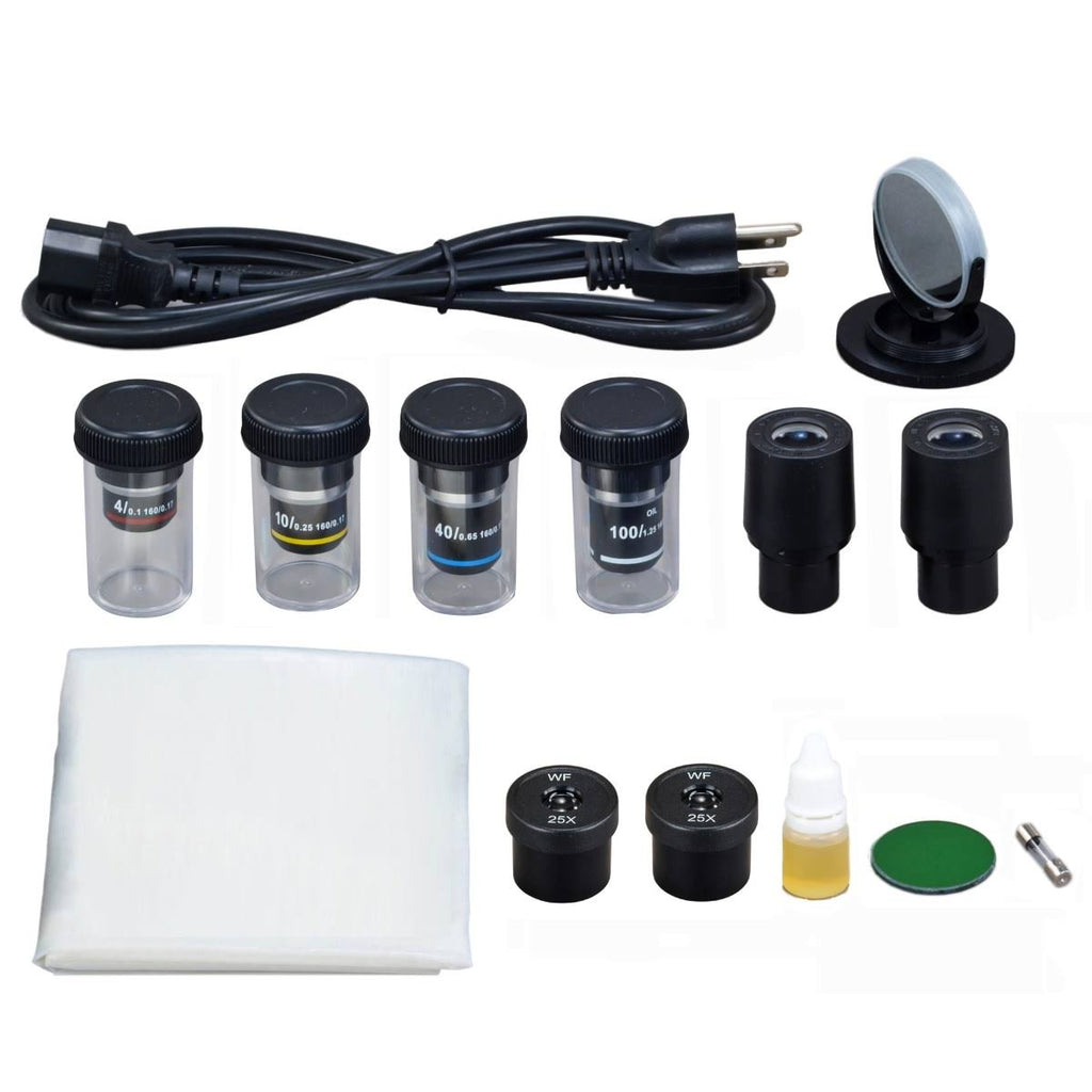 Trinocular Compound Biological Microscope with LED Light R636