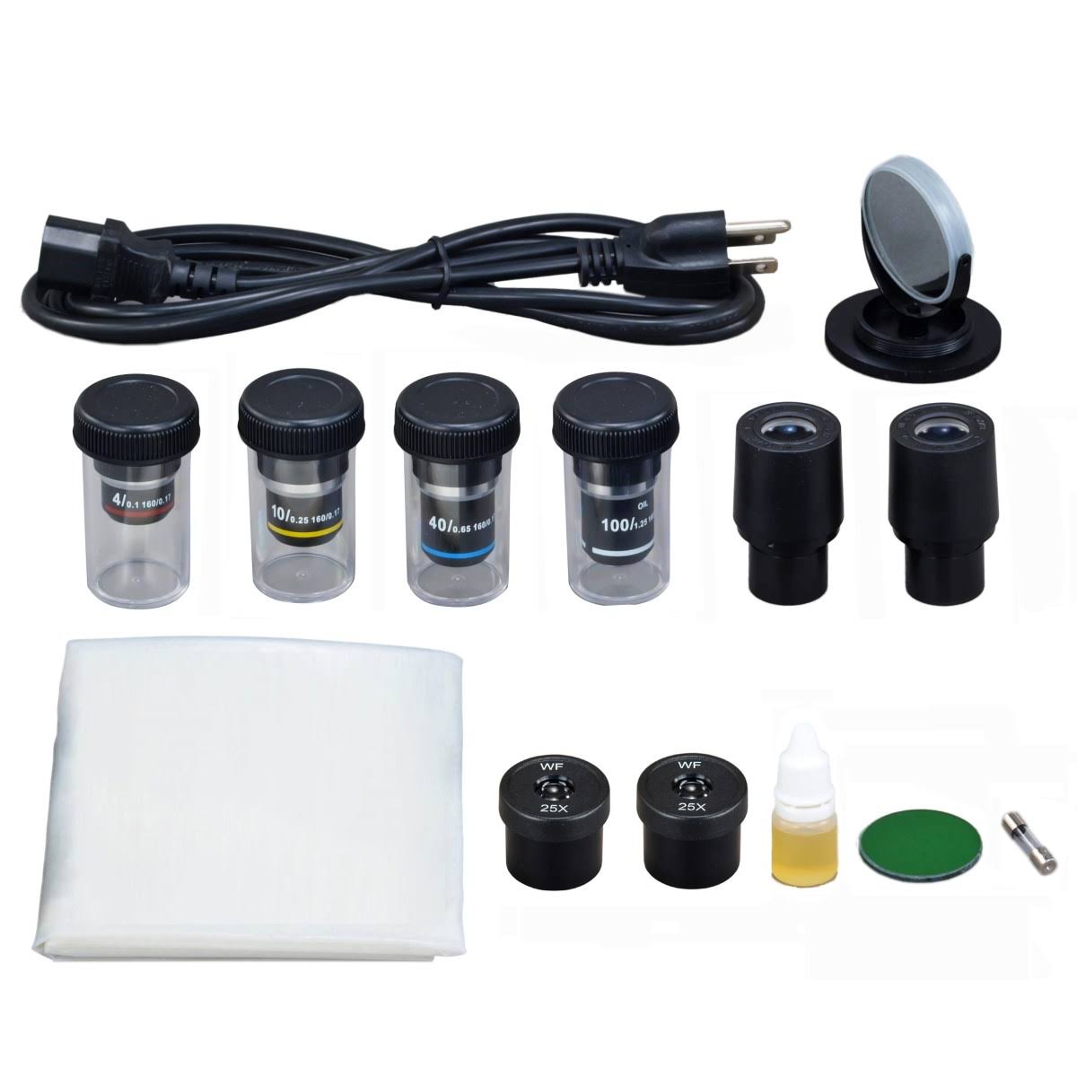Trinocular Compound Biological Microscope with LED Light R636