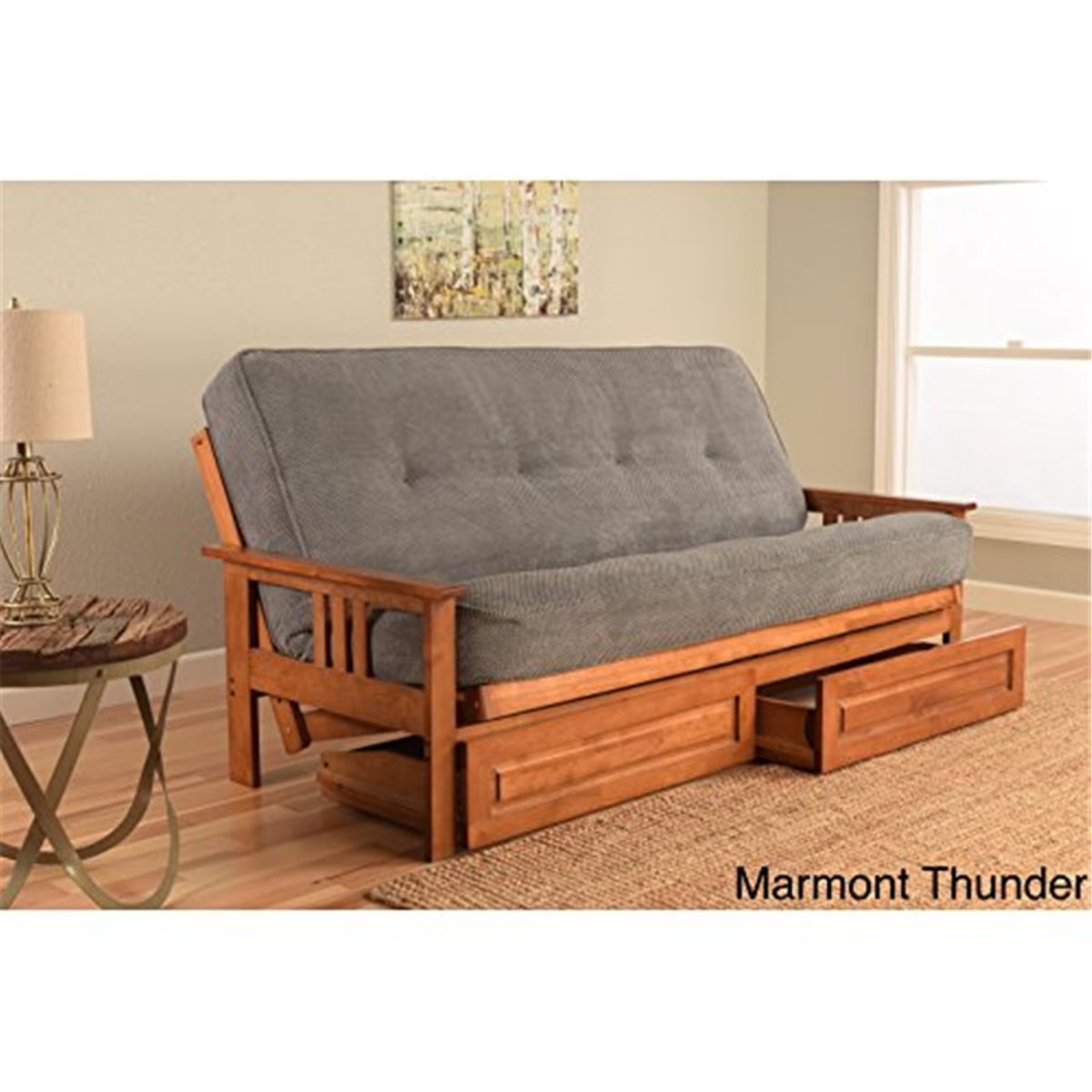 Medieval Majesty Full Futon Frame with Storage Drawers B633