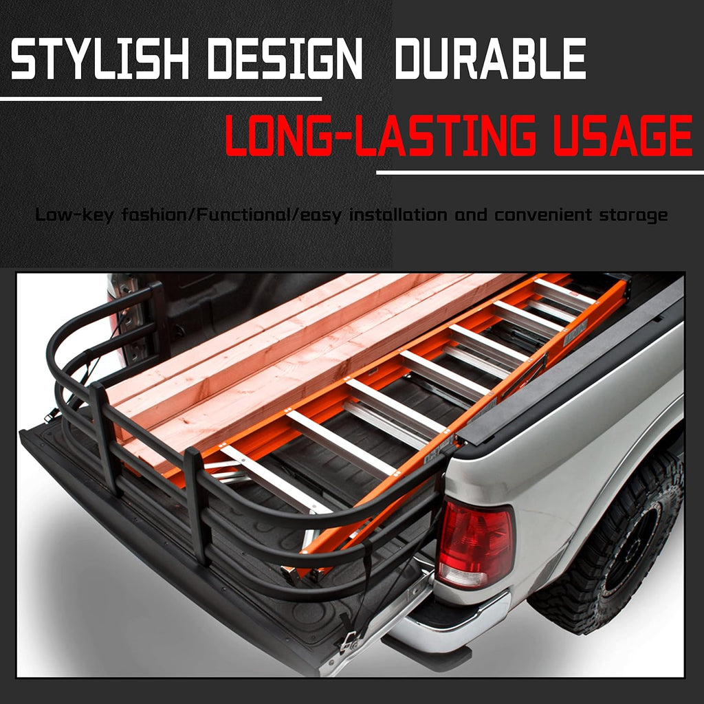 Truck Bed Extender Retractable Tailgate Extension 53.5''-66.9'' Steel X599