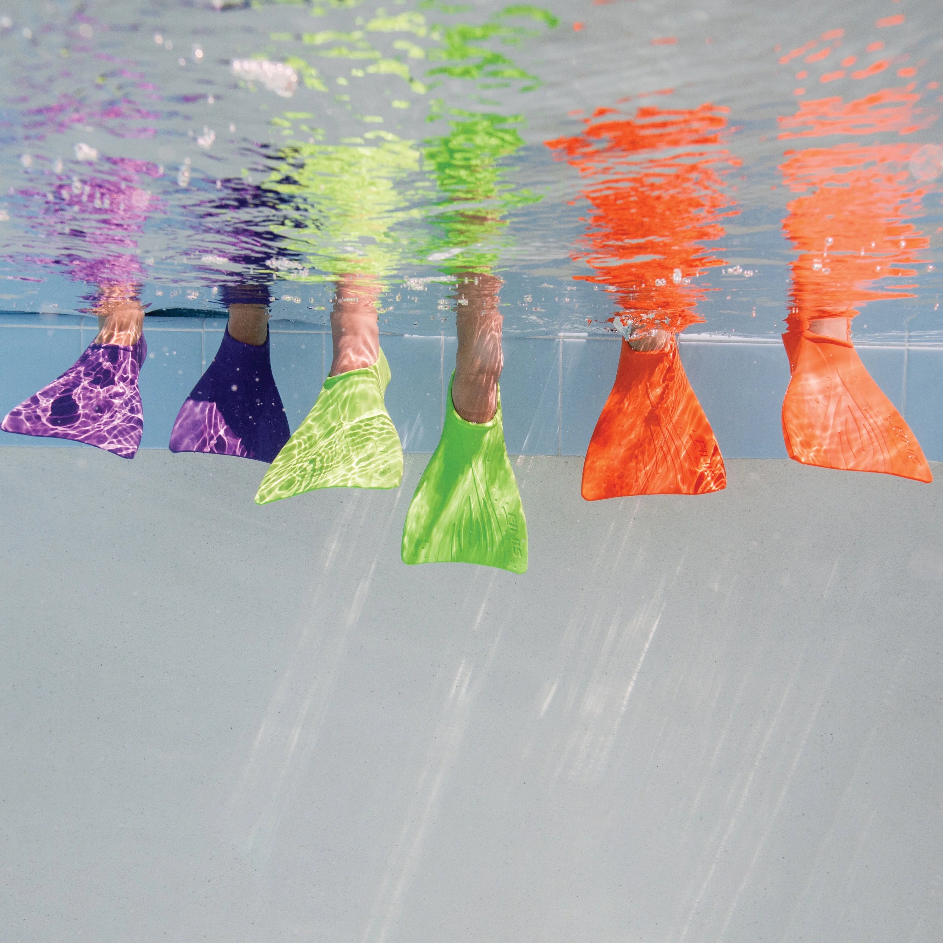 Orange Swim Fins for Kids U9737