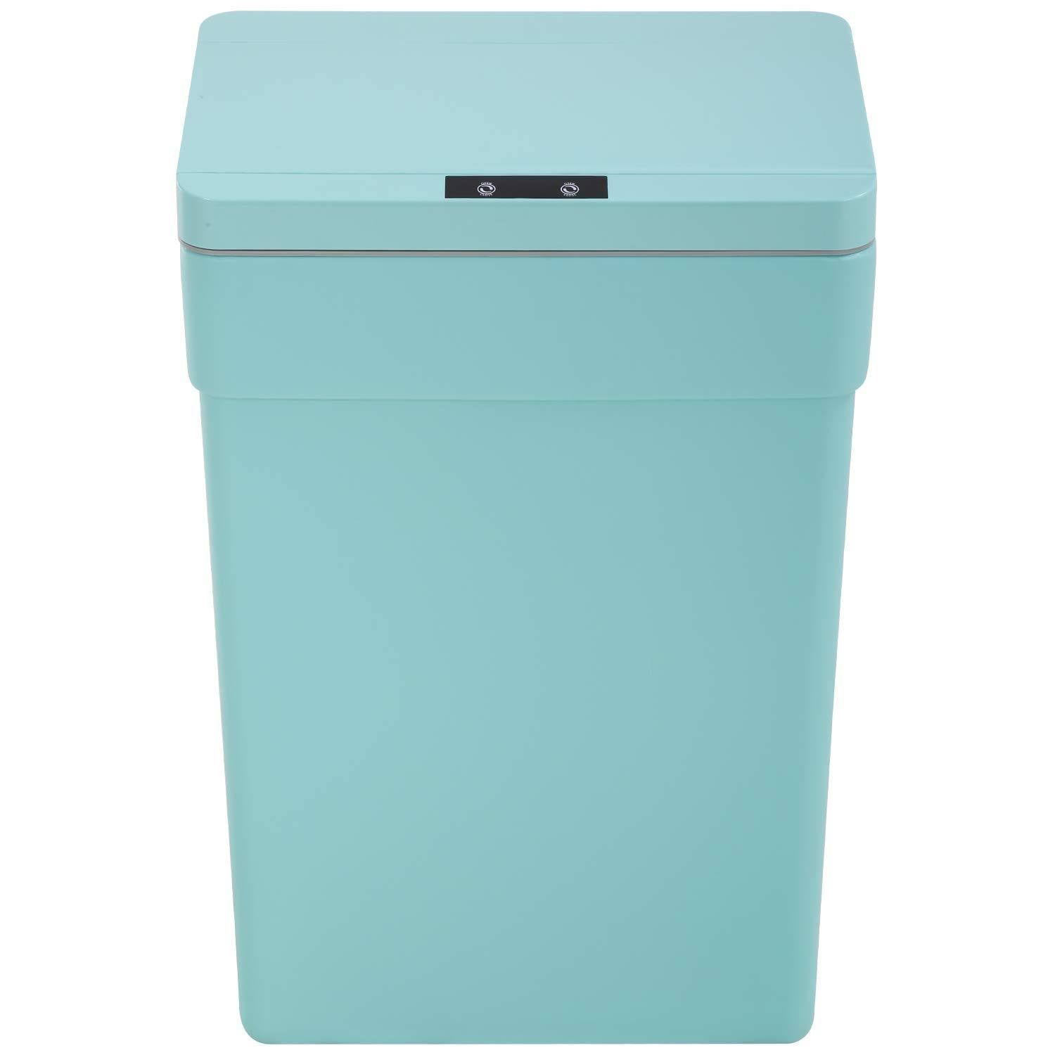 13 Gallon Plastic Automatic Touch Free Trash Can with Lid Y7625
