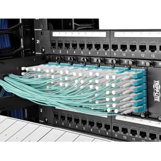 Aqua OM3 Fiber Optic Patch Cable 6 ft O312