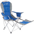 Blue Camp Chair with Footrest N260983