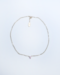 Pink Heart Charm Gold-Plated Chain Necklace C319912