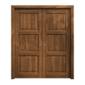 Solid Wood Sliding French Double Pocket Doors 36 x 80 inches C135857