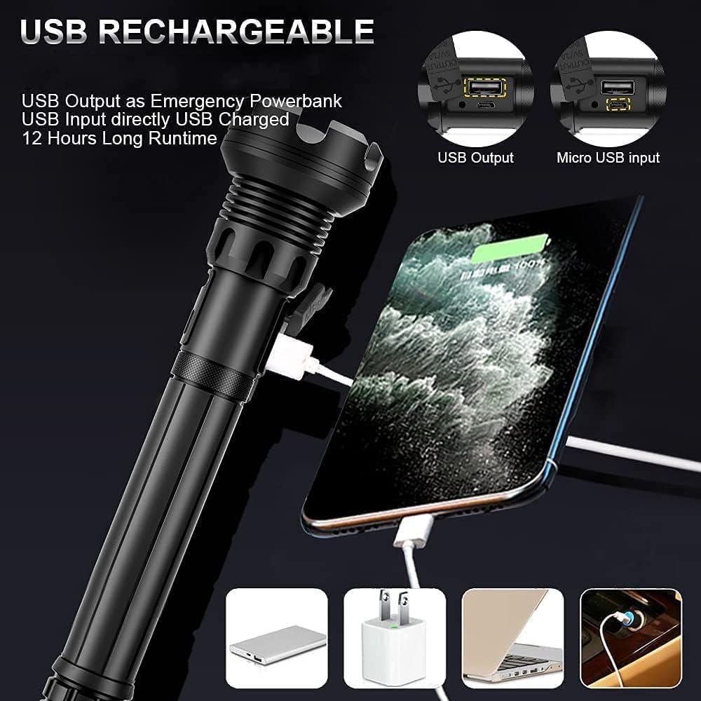 90000 High Lumens LED Tactical Flashlight A2030