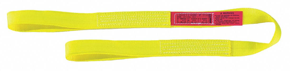Nylon Web Sling, Type 3, 6 In W, 16 Ft U49459