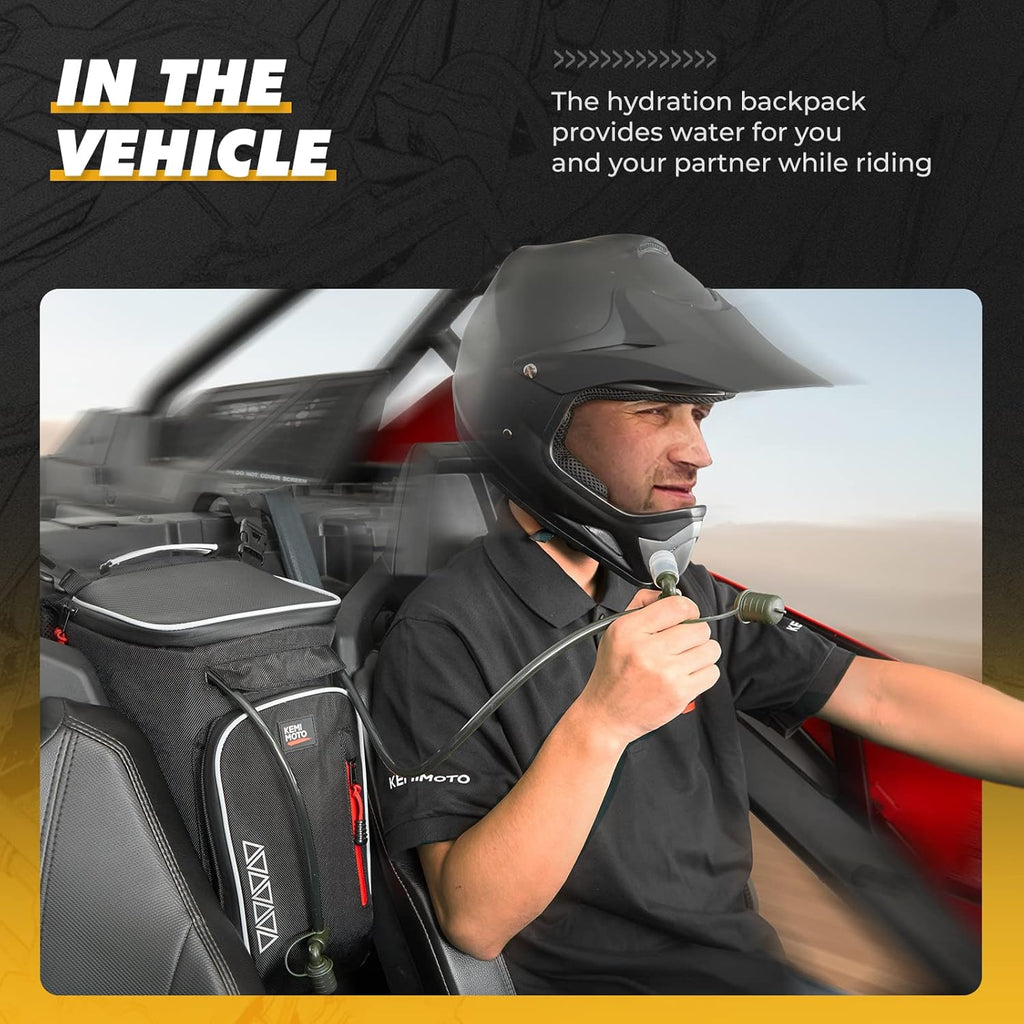 Storage Center Shoulder Console Cargo Bag Between Seat Storage with Two Hydration Backpacks Z27051