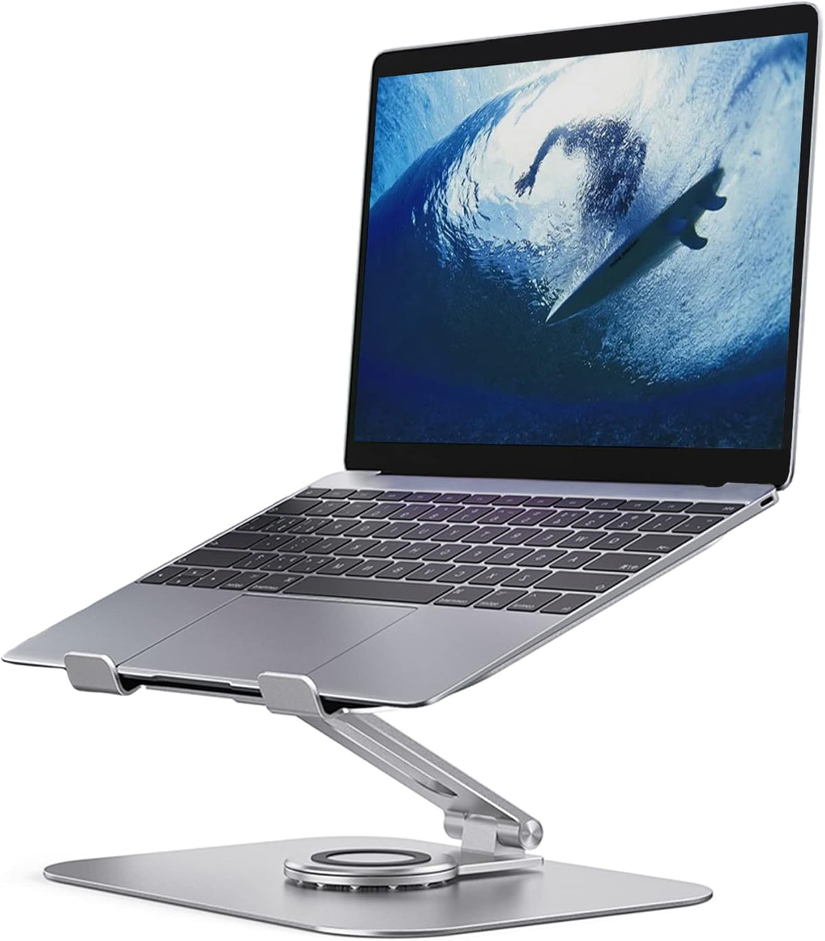 Silver Grey Aluminum Alloy Laptop Stand, Pack of 2 U87413