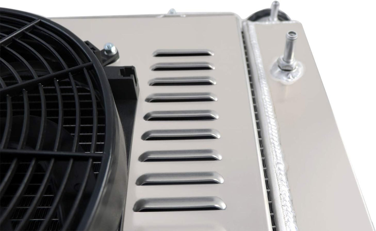 4 Row Core Radiator with Fan Shroud and Relay H7818