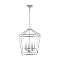 Polished Chrome Caged Chandelier L443009
