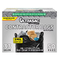 33 Gallon 3 Mil Contractor Bags, 50 Count V236994