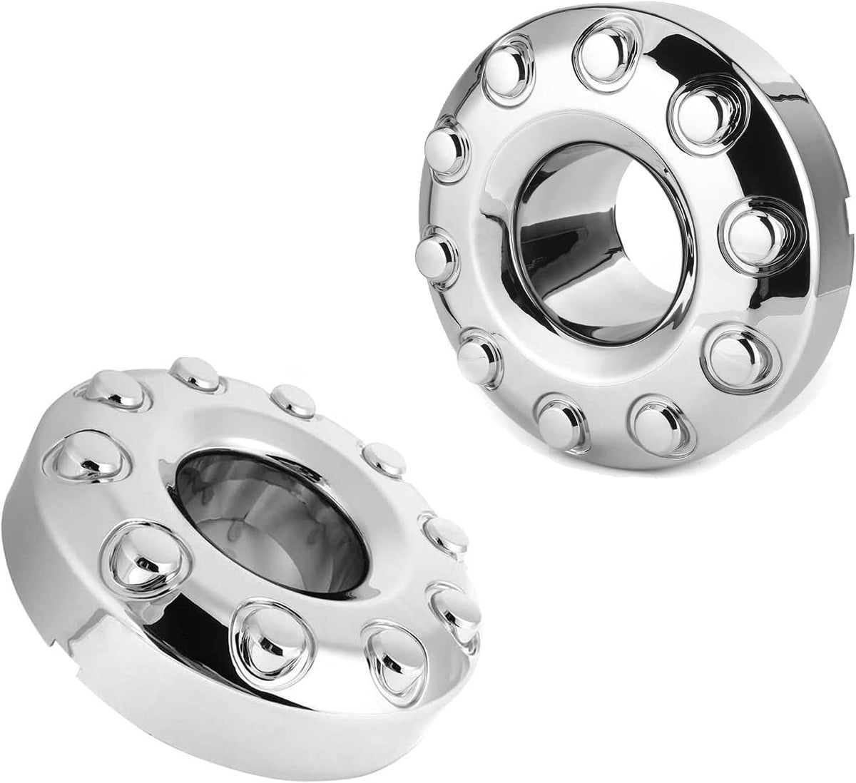 1 Pair Chrome 19.5 Wheel Center Hub Cap F3315