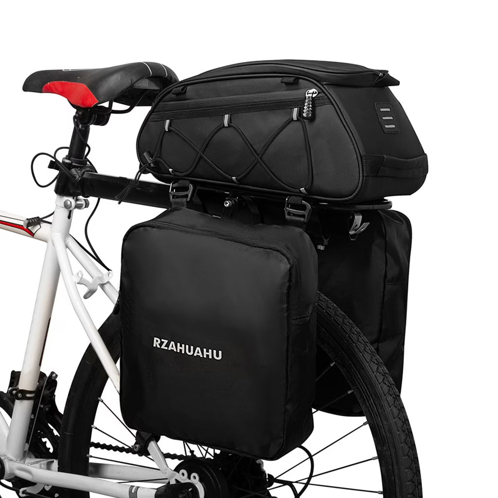 Waterproof Bike Rack Bag Set with Trunk Bag and Side Hanging Bags U1865