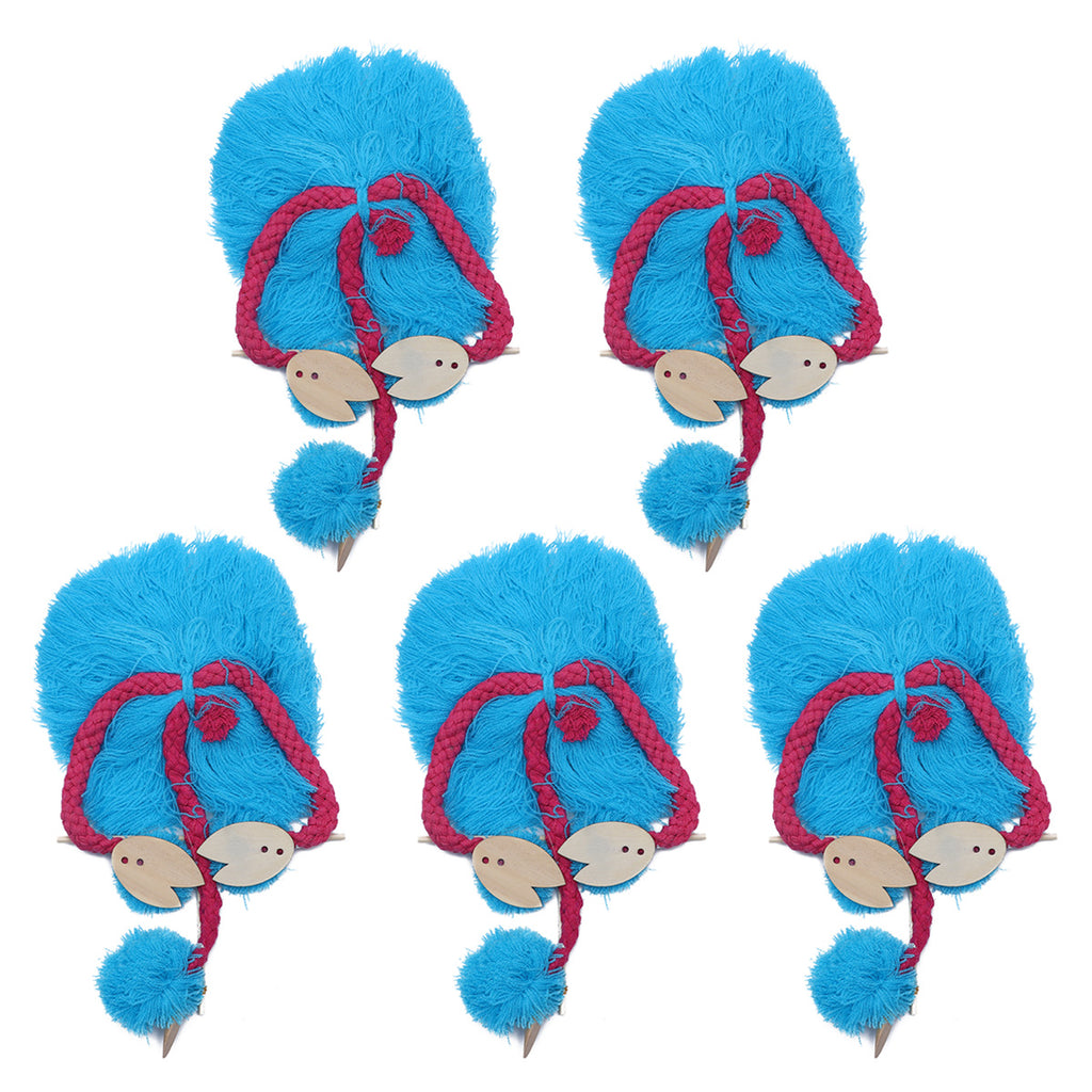 Sky-blue Plush Ostrich Marionette Toy A3162