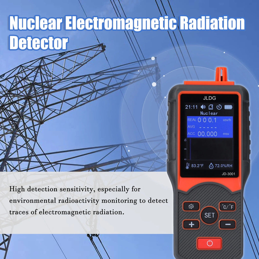 Multifunctional Geiger Counter and Electromagnetic Radiation Detector with Temperature and Humidity Measurement H572
