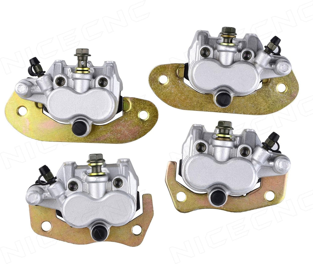 Front + Rear Brake Calipers Set with Pads Pack of 2 L929596