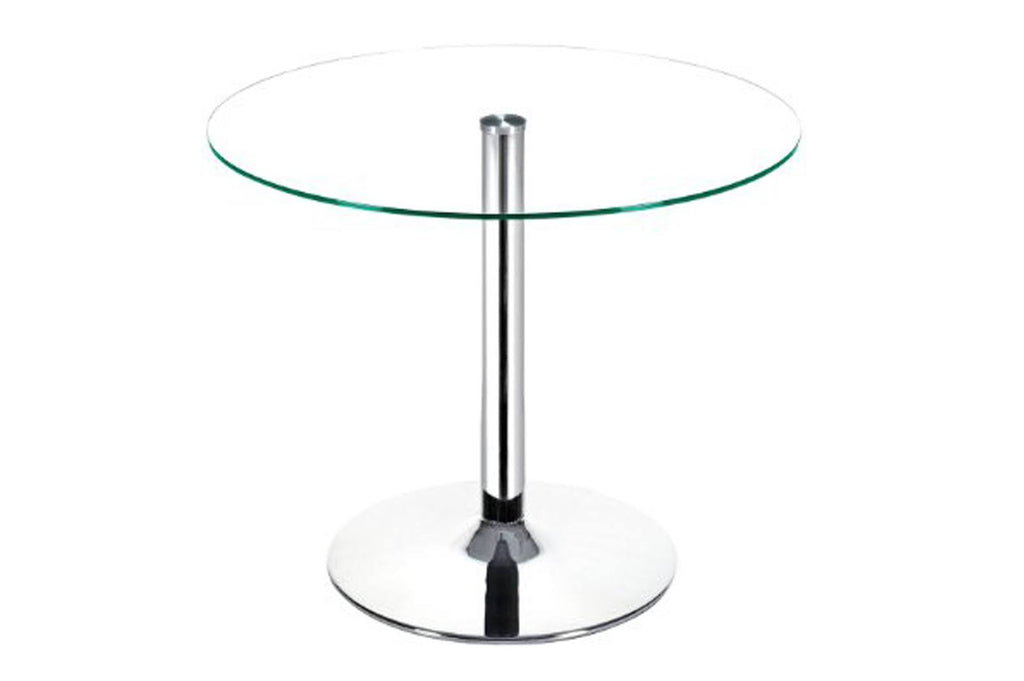 Chrome Clear Glass Dining Table E943