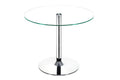 Chrome Clear Glass Dining Table E943