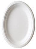 Sugarcane Plates, Oval - 10 inch x 7 inch, 50/pk, 10 PK/CT N1174