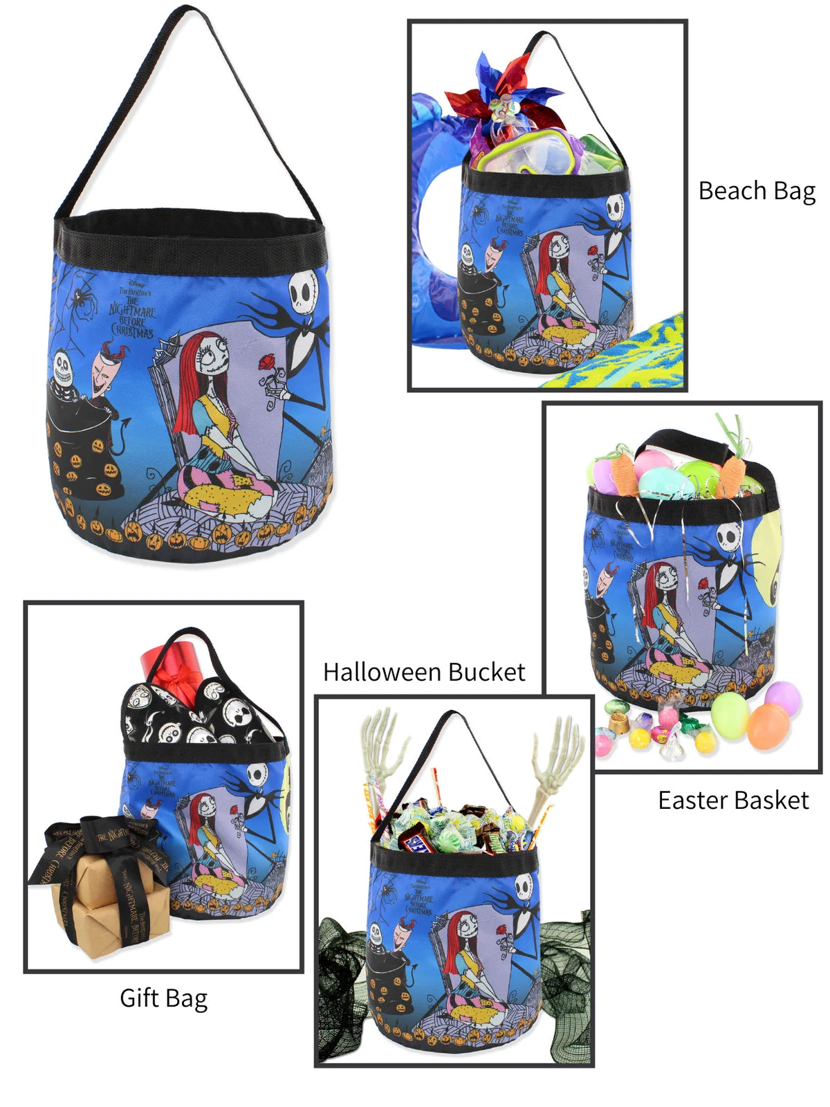 Collapsible Bucket Toy Storage Tote Bag I235886