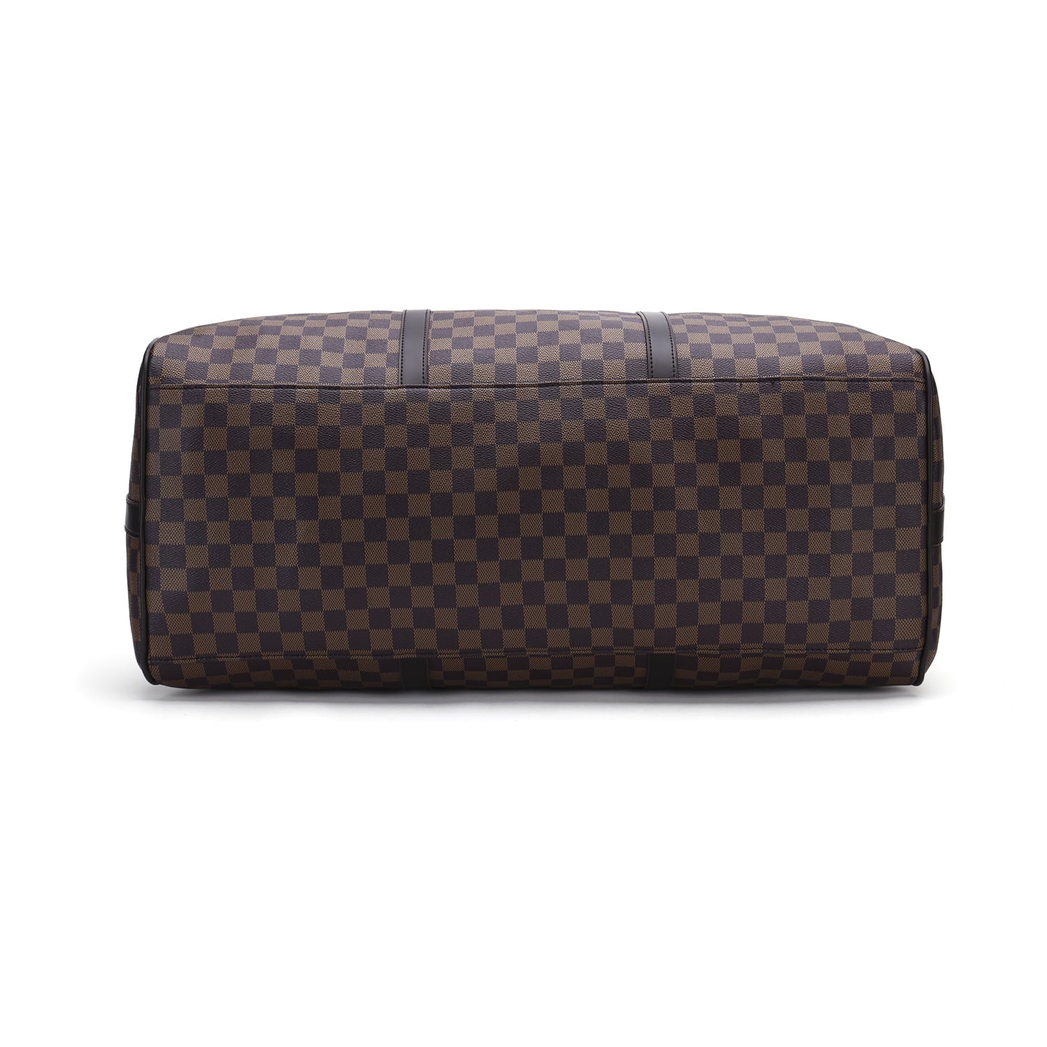 Brown Checkered Travel Duffel Bag N89616